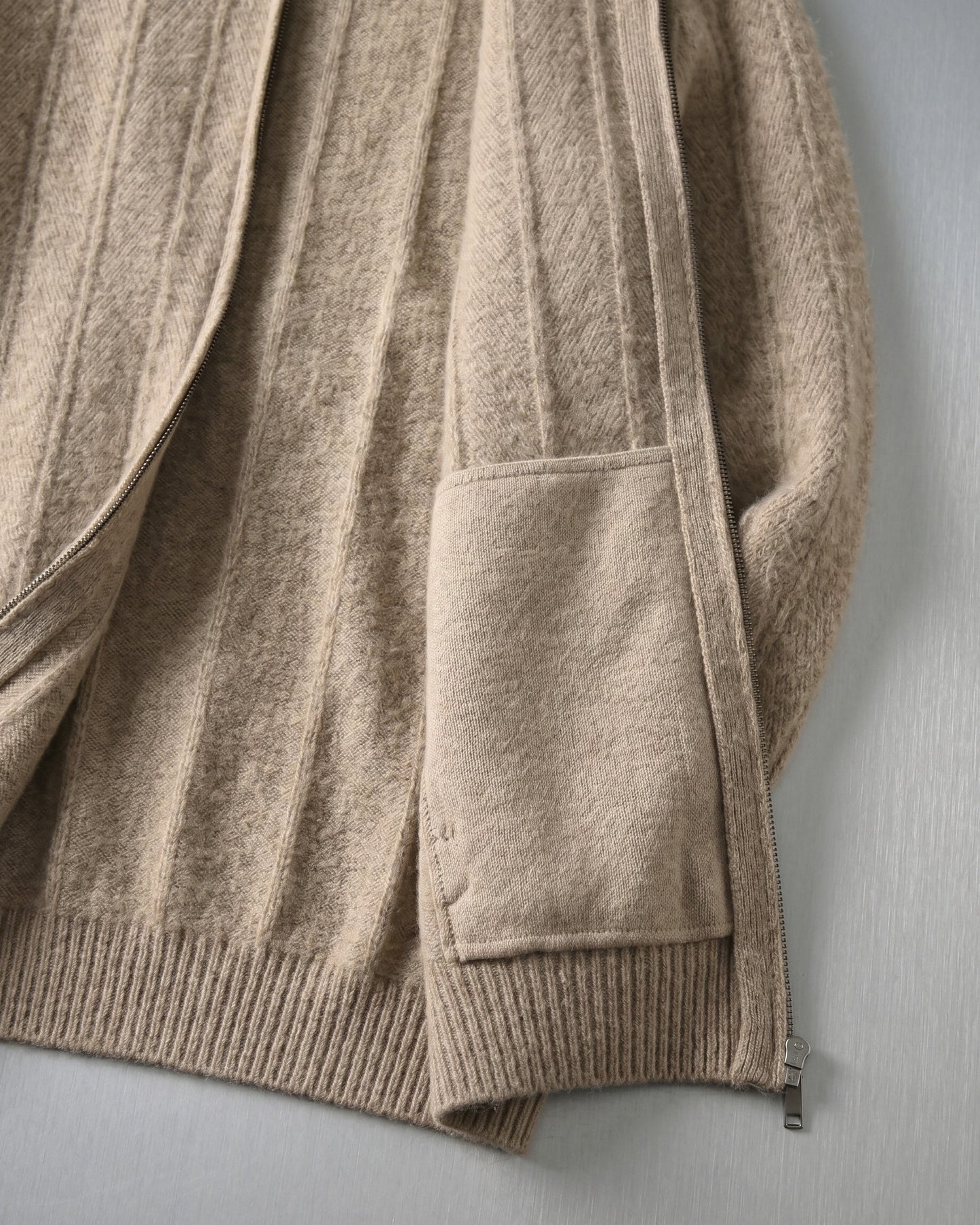 Serafino Cashmere Zip-Up Cardigan